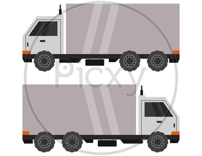 Truck Icon Illustrated In Vector On White Background