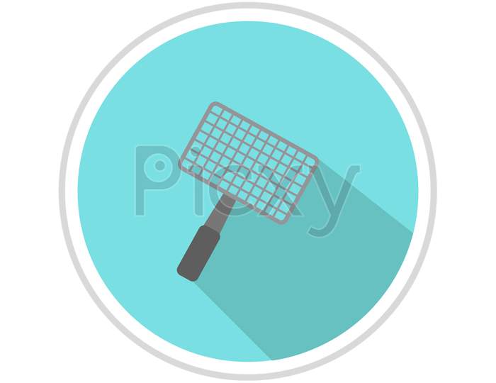 Barbecue Grill Icon Illustrated In Vector On White Background