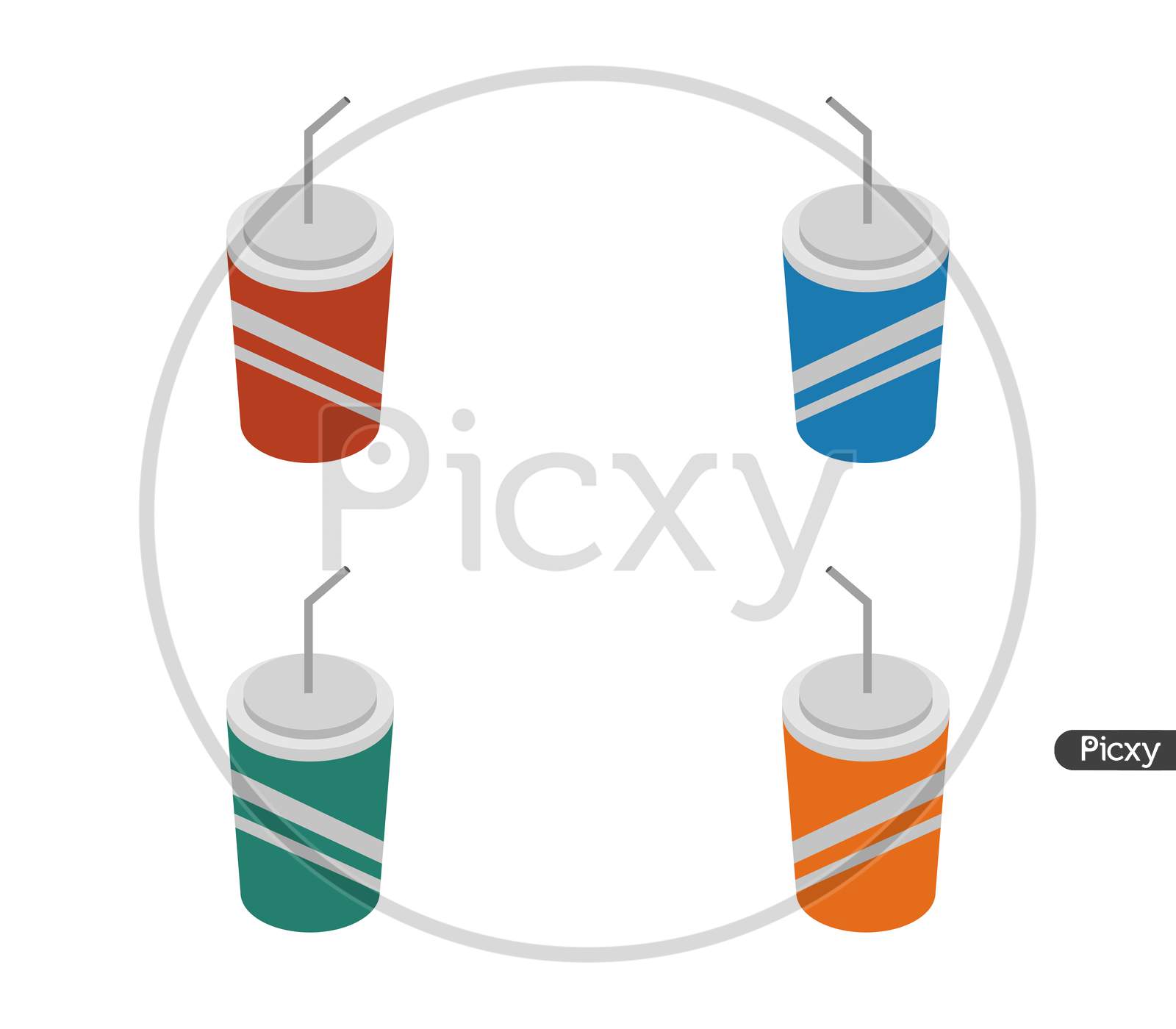 Soda Icon Illustrated In Vector On White Background