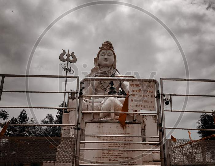 God Shiva statue.