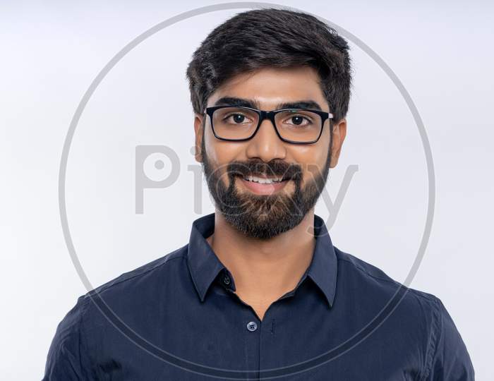Indian young man with eye sight Spectacles
