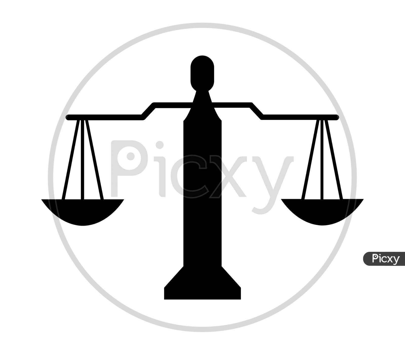 Scales with weights on a white background Vector Image