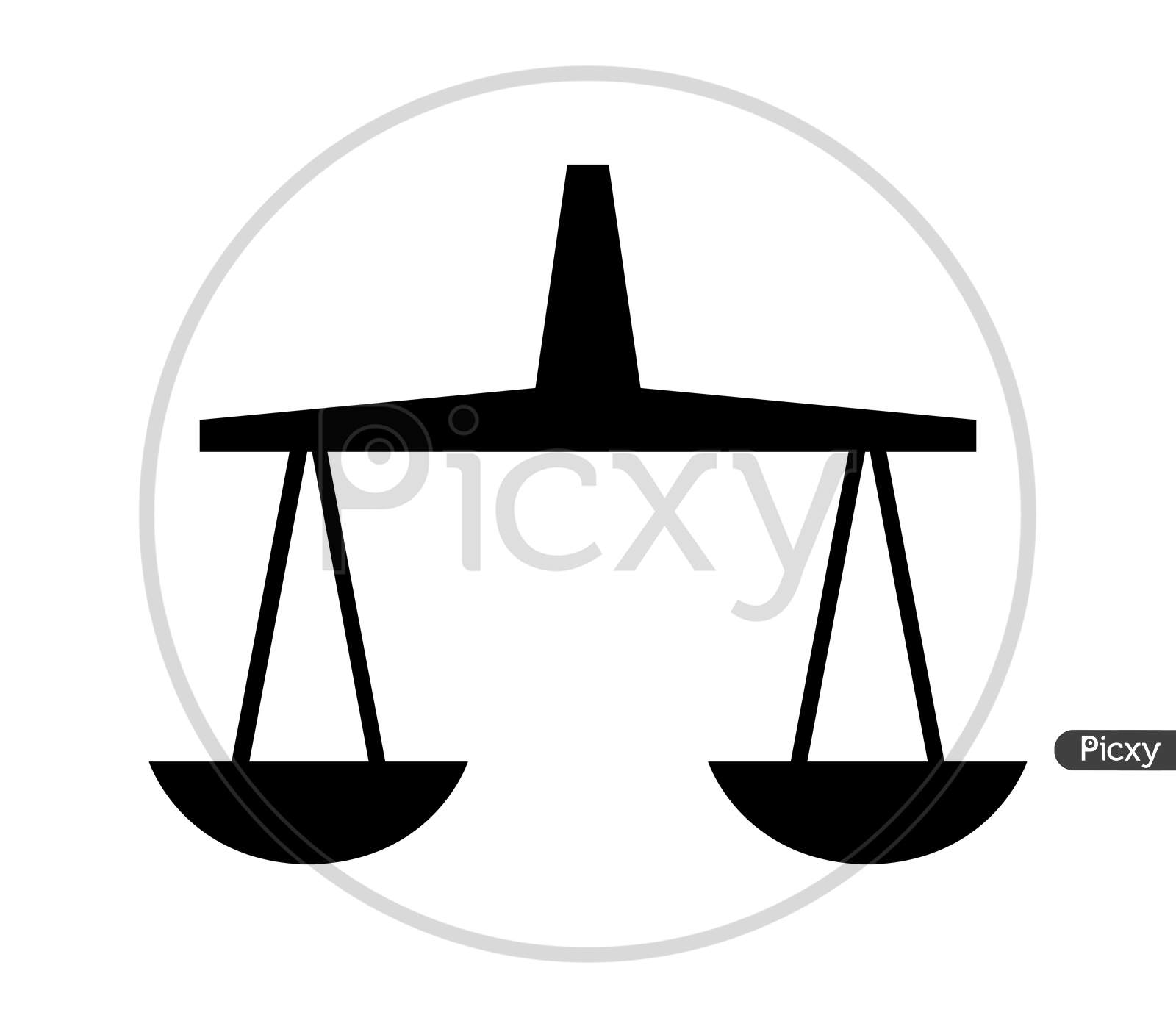 Scales with weights on a white background Vector Image