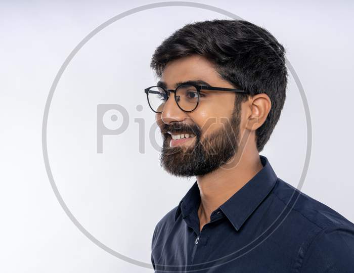 Indian young man with eye sight Spectacles