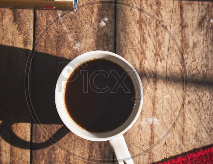 coffee on a table