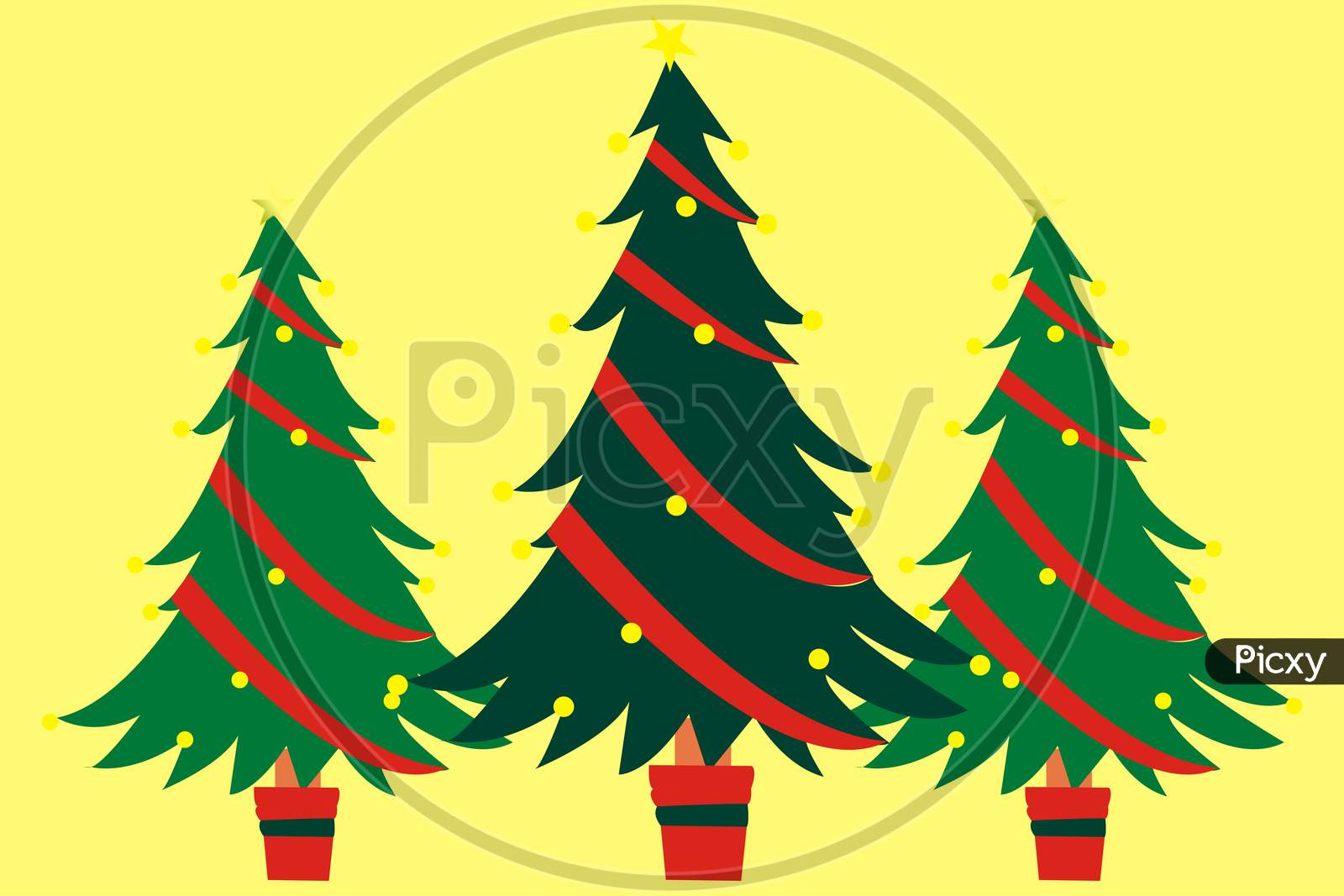 three christmas tree