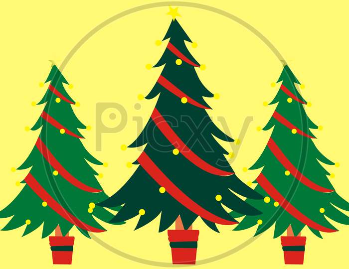 three christmas tree