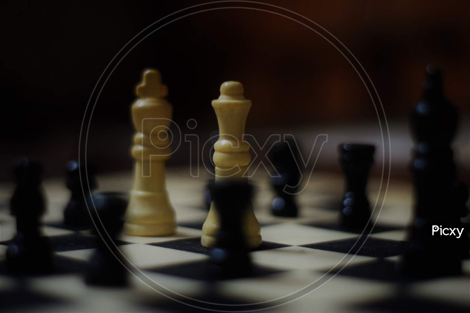 dark shade image of chess