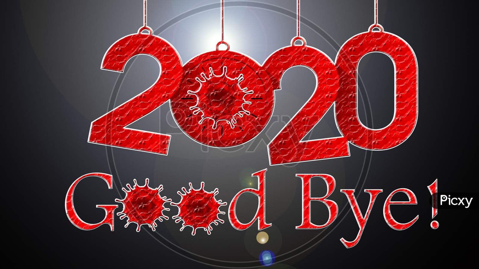 Image of Good bye 2020 the Covid-19 era with red sword to kill Corona ...