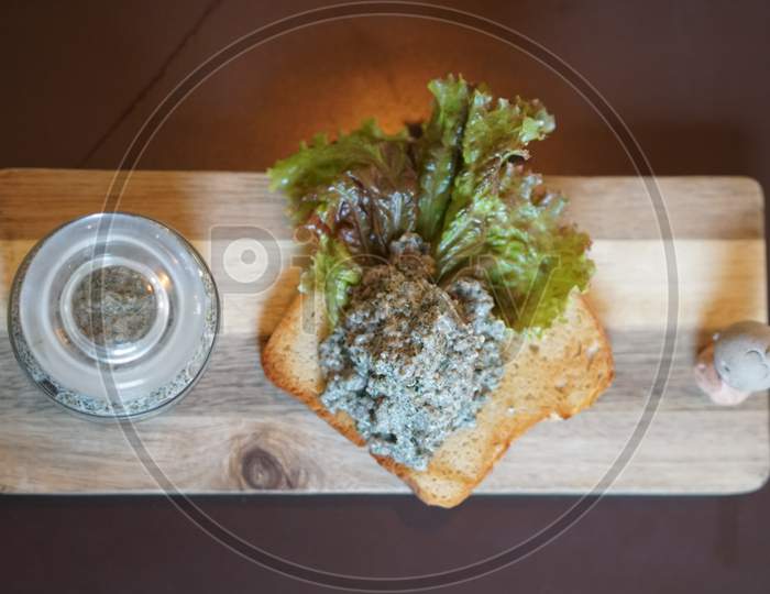 Vegan Chia Caviar on Toast