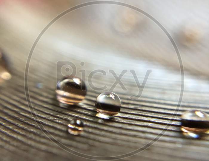 Feather macro shot with water droplets wallpaper