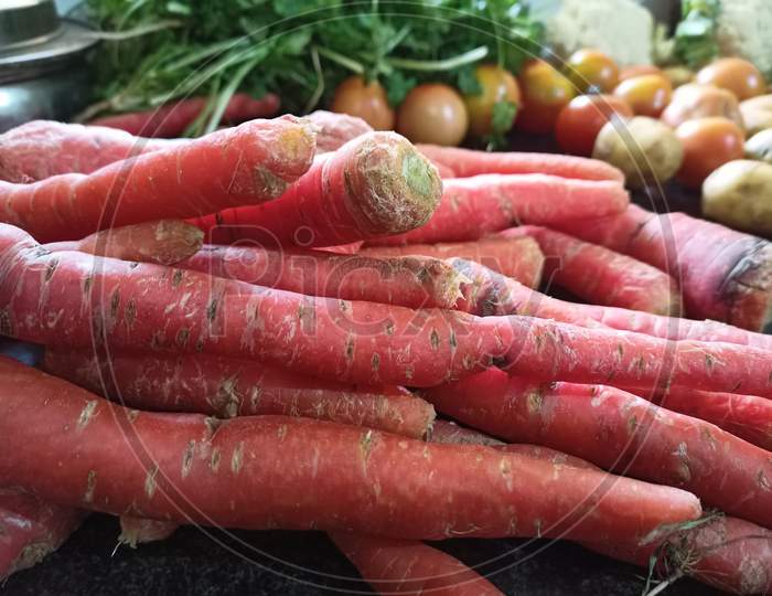 Heap of carrots