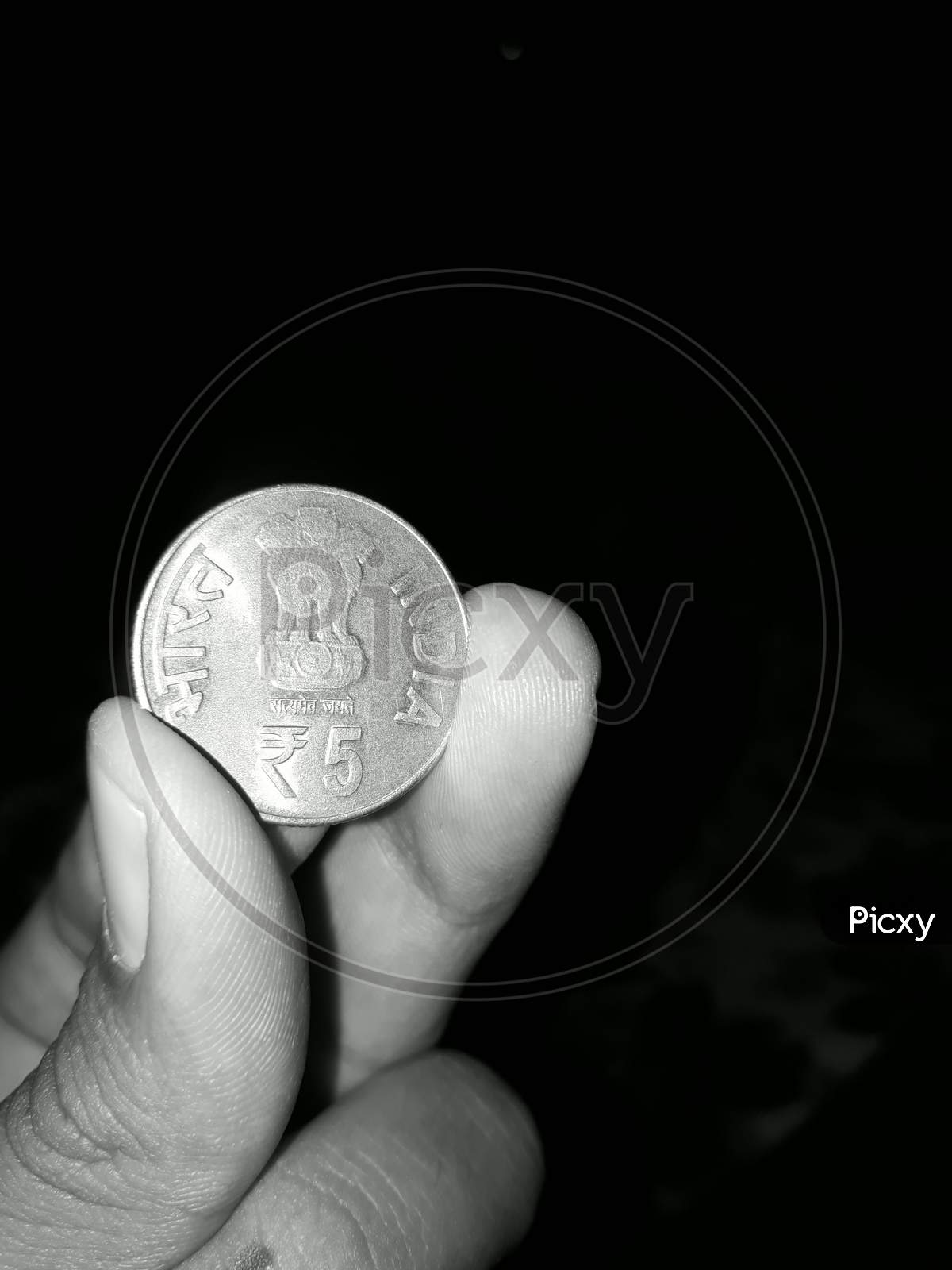 Five Rupees coin
