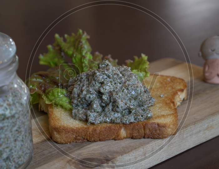 Vegan Chia Caviar on Toast