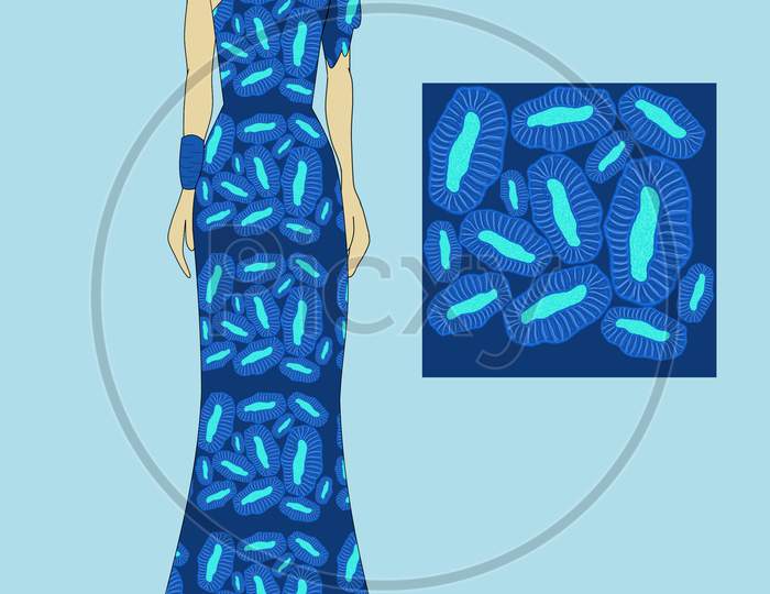garment illustration - textile pattern