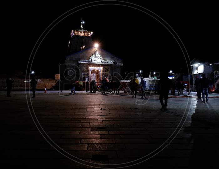 Kedarnath Temple at Night ❤️