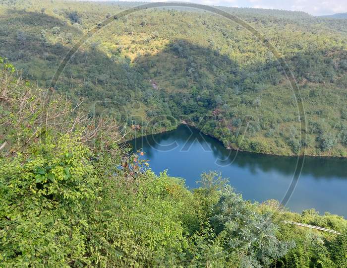 Beautiful nature at srisailam dam