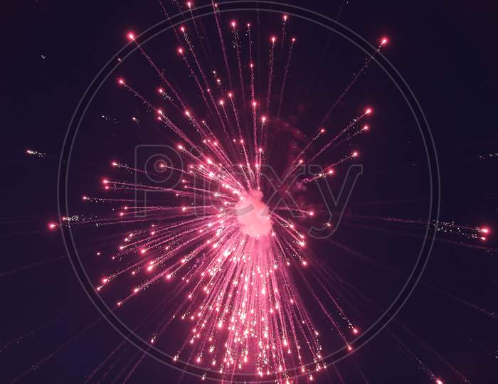 light fireworks sparkle new year celebration