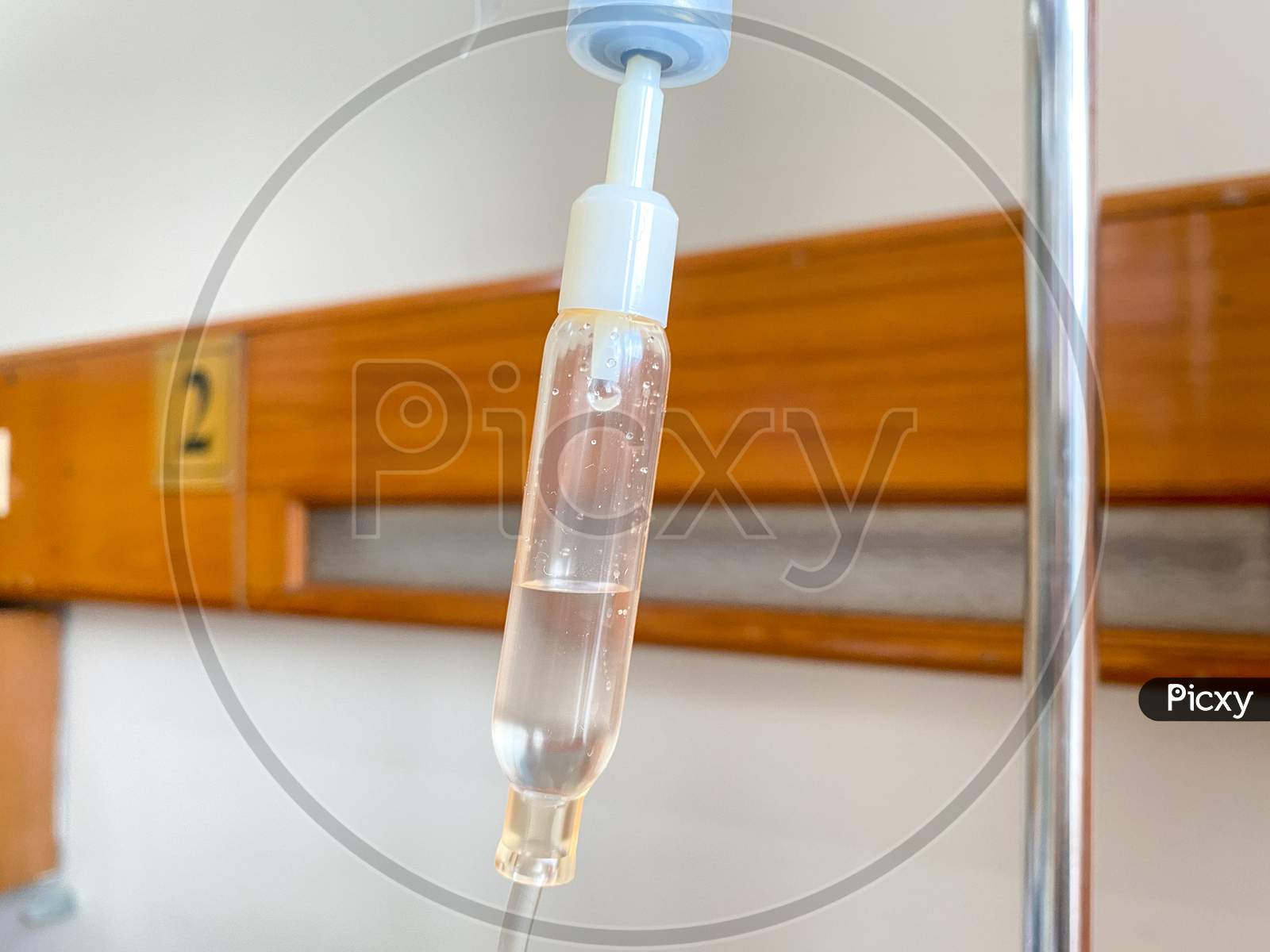 Drip Liquid Infusion Of Patient In Hospital