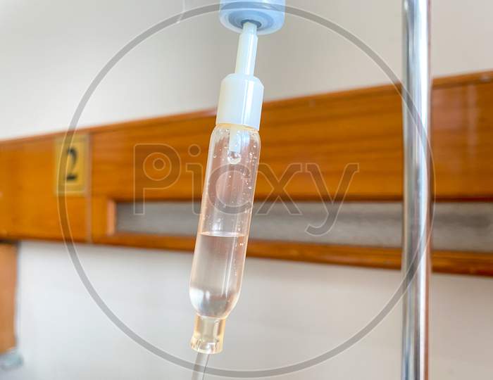 Drip Liquid Infusion Of Patient In Hospital
