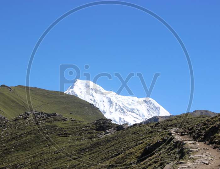 A himalaya mountain view.
