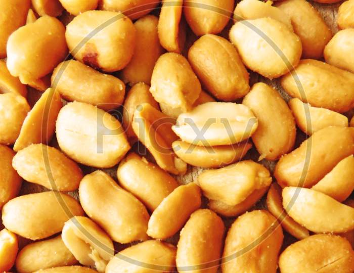 Texture Of Peanuts In The Kitchen