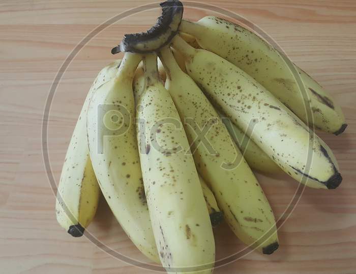 Ripe Banana Placed In Plastic Changair