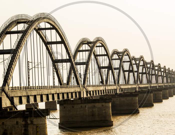 Rajahmundry Arch Bridge Over Godavari River