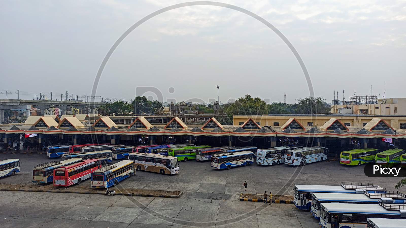 Mahatma Gandhi Bus Station Hyderabad Telangana India