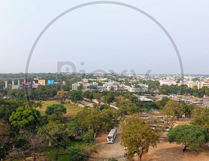 JBS Busstand Aerial View From JBS Parade Ground Metro Rail Station Hyderabad Telangana India