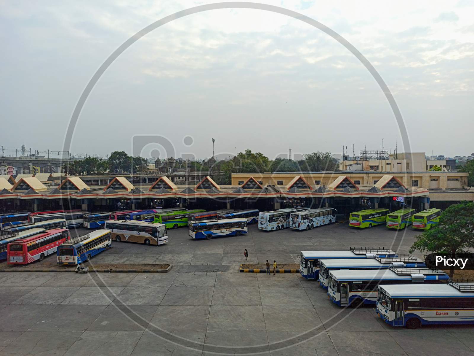 Mahatma Gandhi Bus Station Hyderabad Telangana India