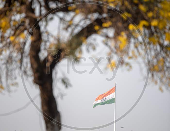 View of Indian Flag