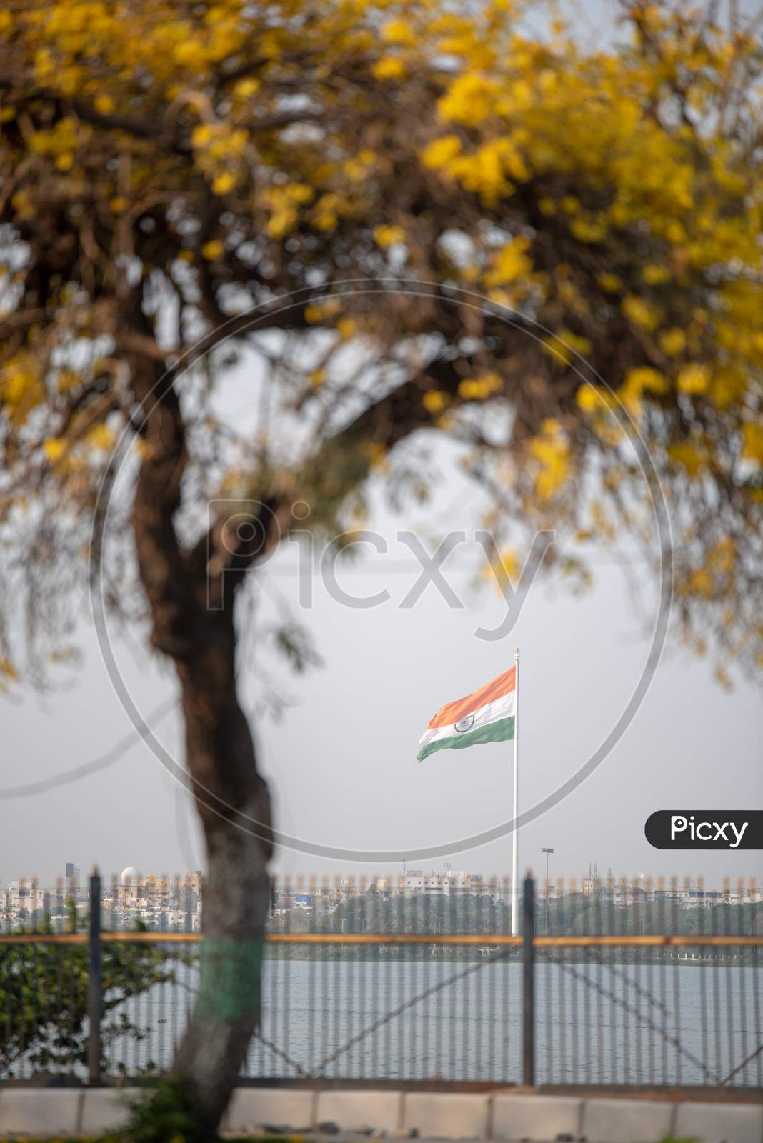 View of Indian Flag