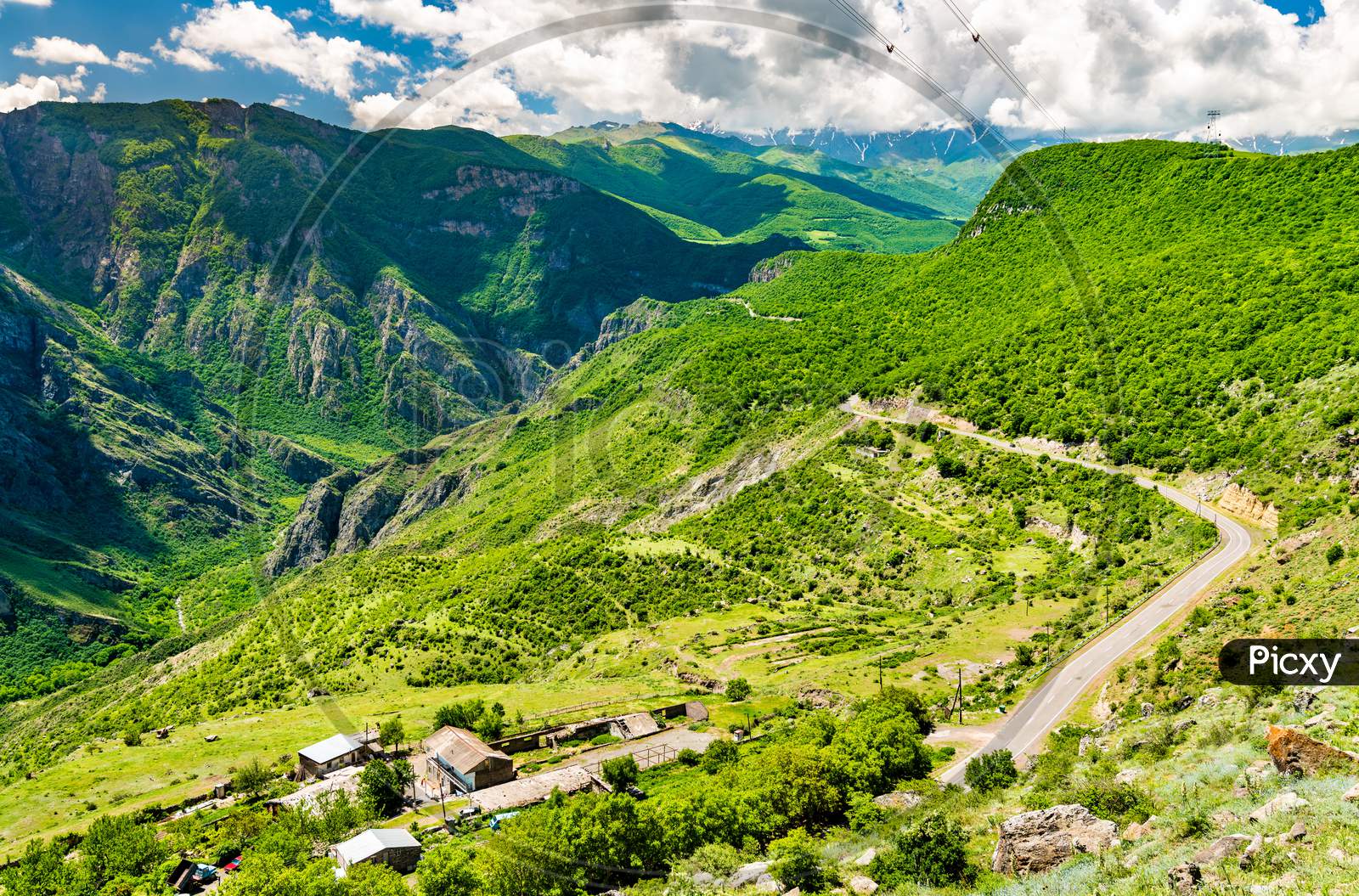 Vorotan River Canyon At Halidzor In Armenia