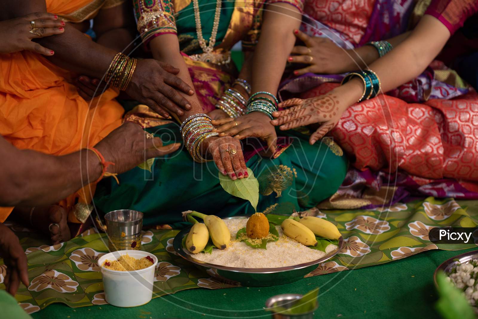 South Indian  Wedding Rituals of Bride  At a Wedding Ceremony