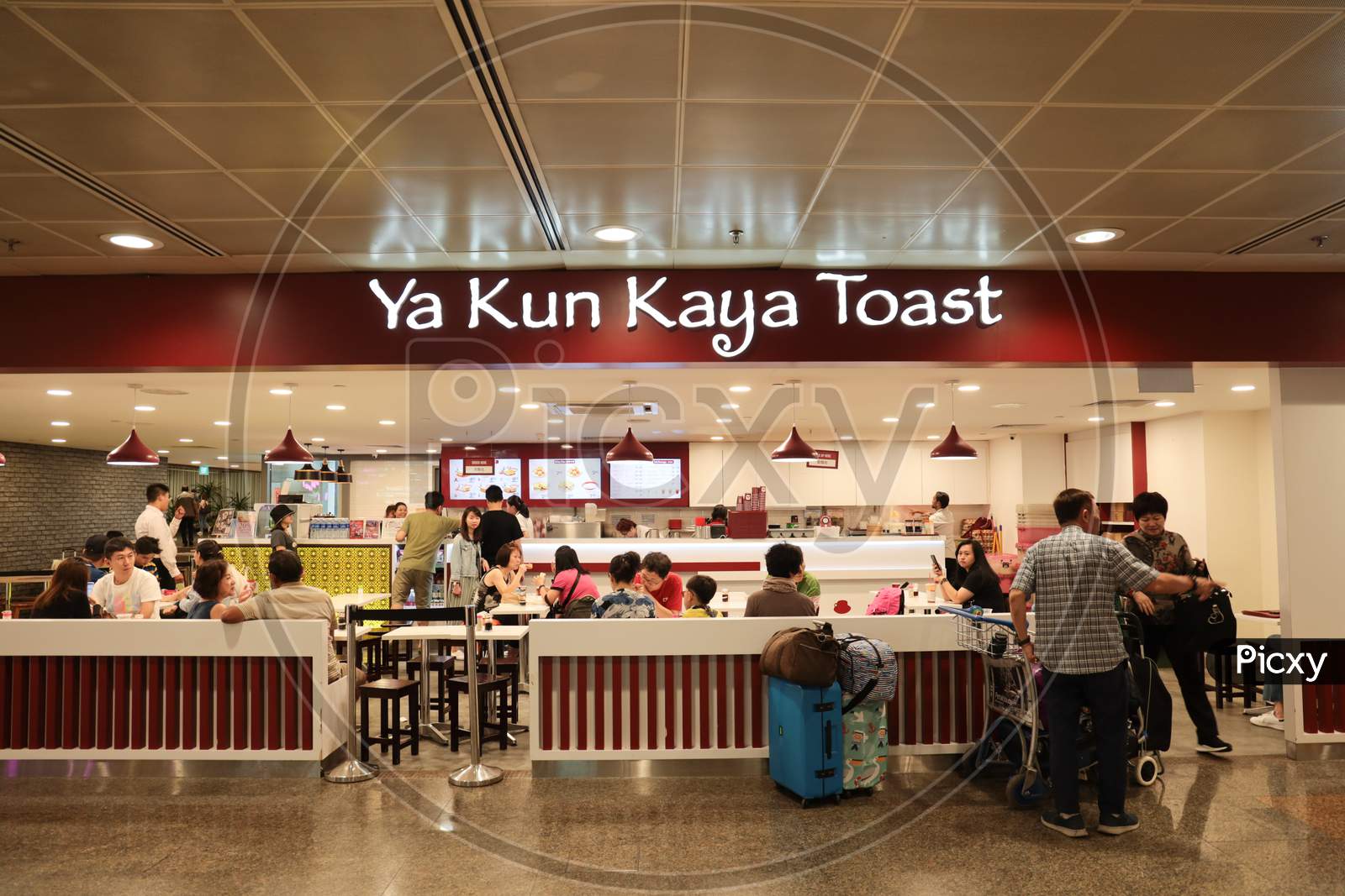 Ya Kun Kaya Toast Stall At  Changi Airport, Singapore