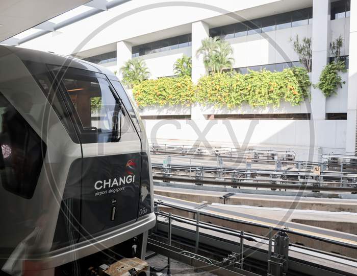 Transit train  At Changi Airport, Singapore