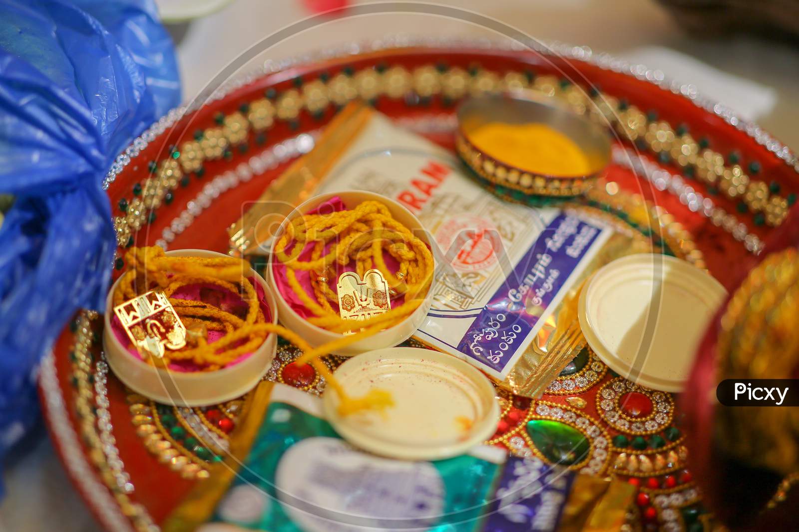 South Indian Wedding Rituals With Traditional Plates  At Indian Wedding
