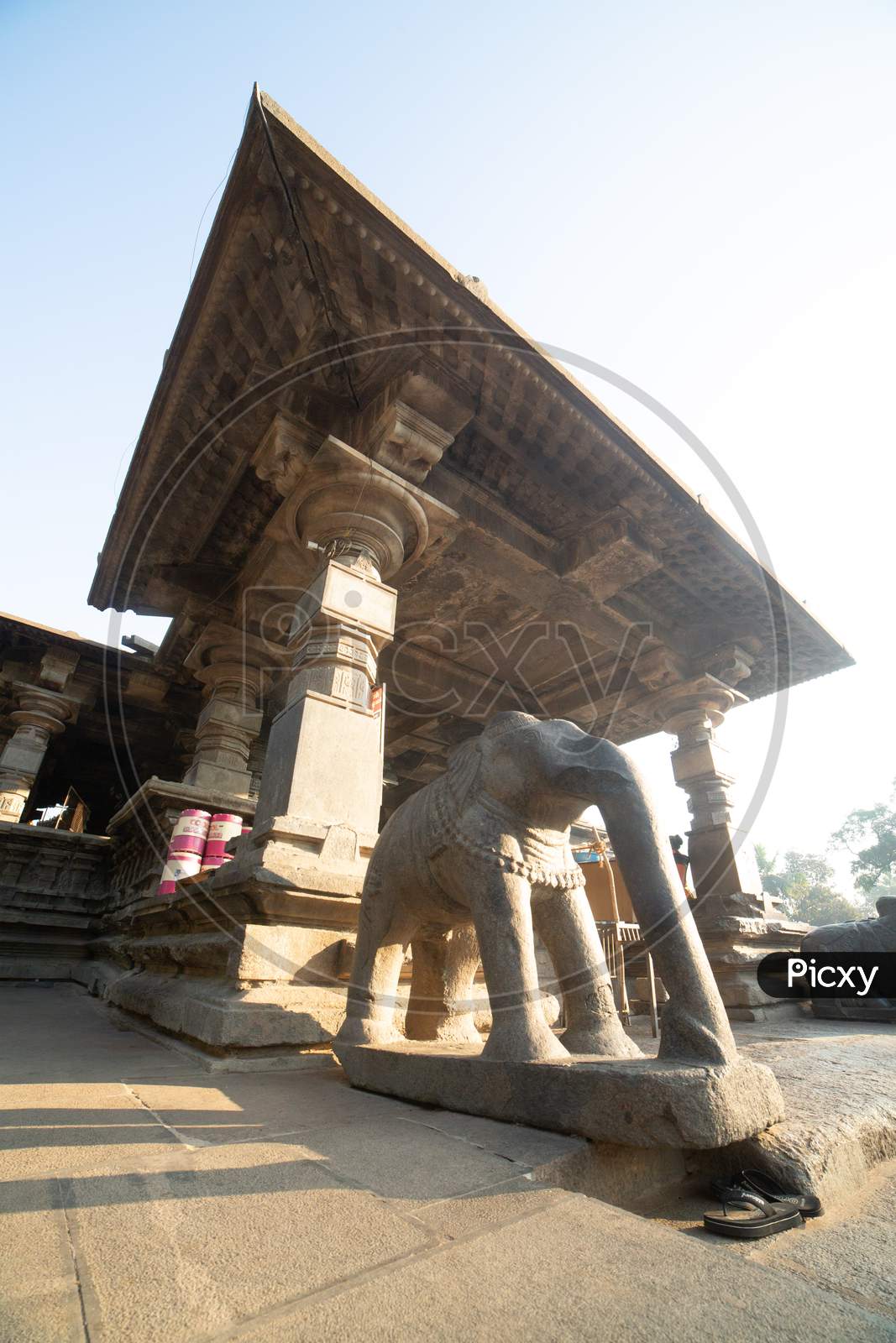Elephant Statue in Thousand Pillar Temple, Warangal