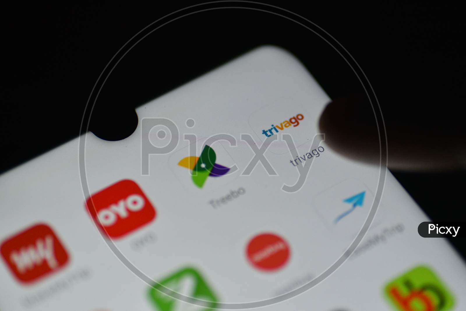 View of Trivago app on the Android Phone