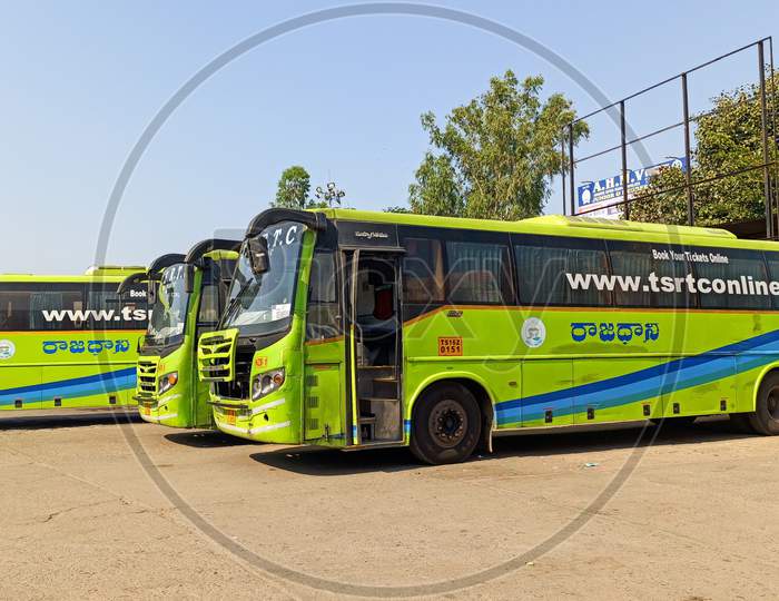 Telangana State Road Transport Corporation Busstand Nizamabad Telangana India