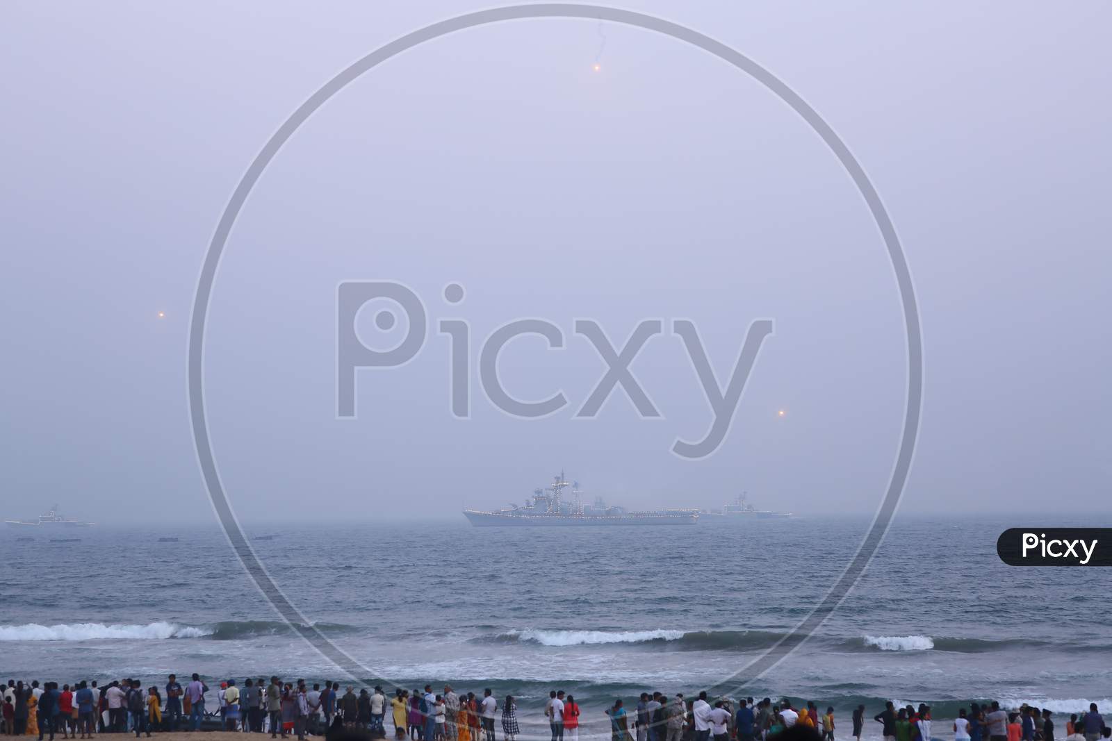 Landscape of Indian Naval Ship