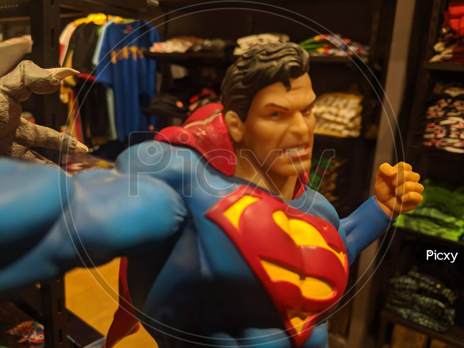 A Super Man figurine
