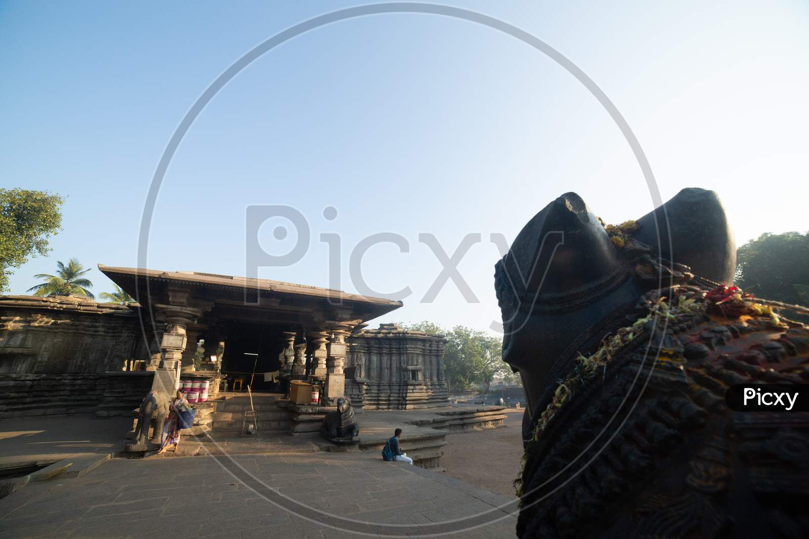 View of Thousand Pillar Temple during the morning light