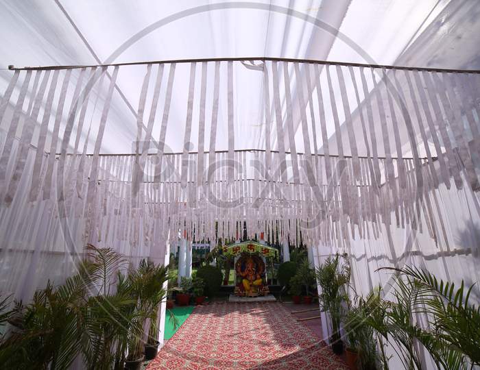 Decorations of an event outdoors