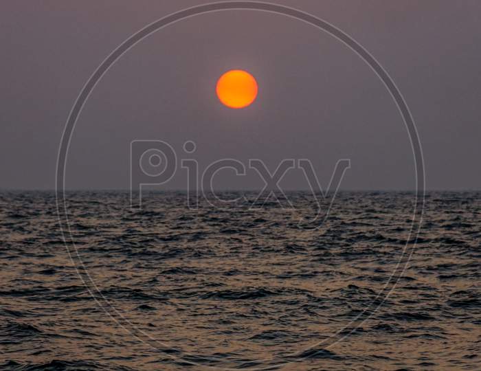 A Sunset by the Goa beach