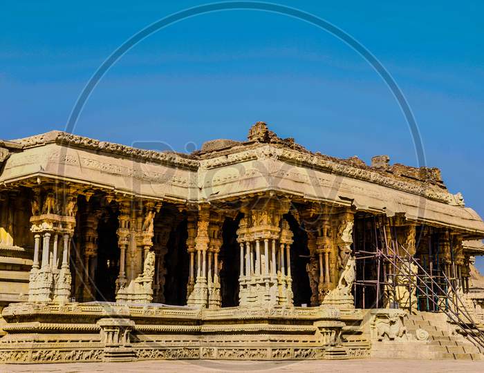 Ancient pillars of Hampi Temple