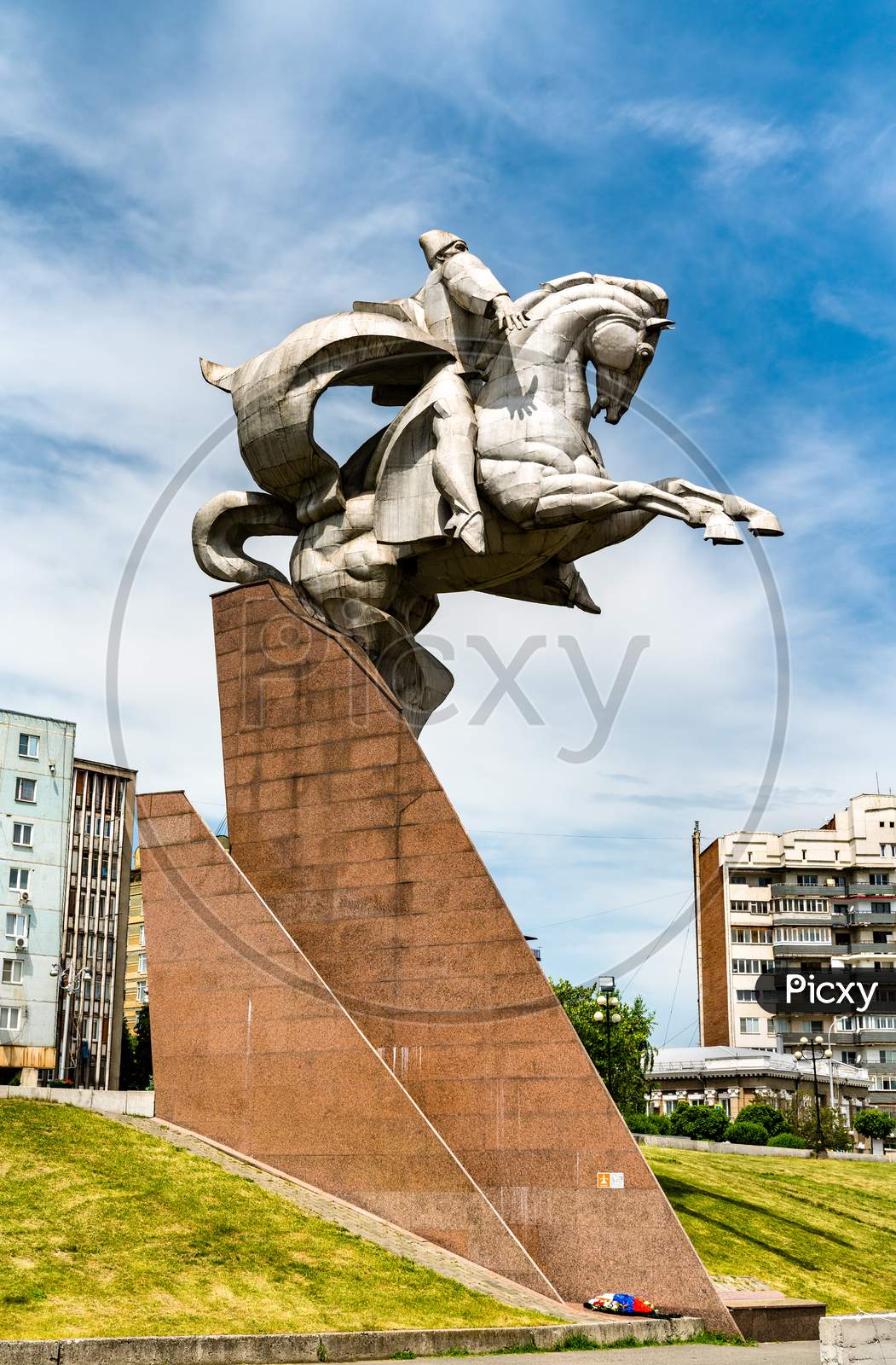 Monument To General Pliyev In Vladikavkaz, Russia
