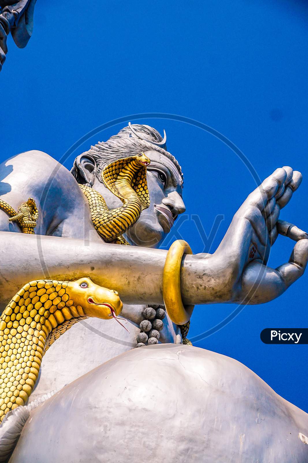 Side view of Lord Shiva Statue