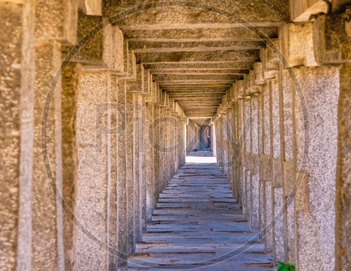 Ancient pillars of Hampi